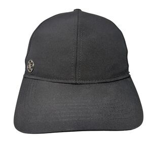 Gaiam Strapback Hat Black OSFA Adjustable Solid 6 Panel Perforated